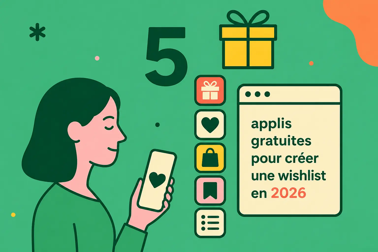 5 applis gratuites pour créer une wishlist en 2026