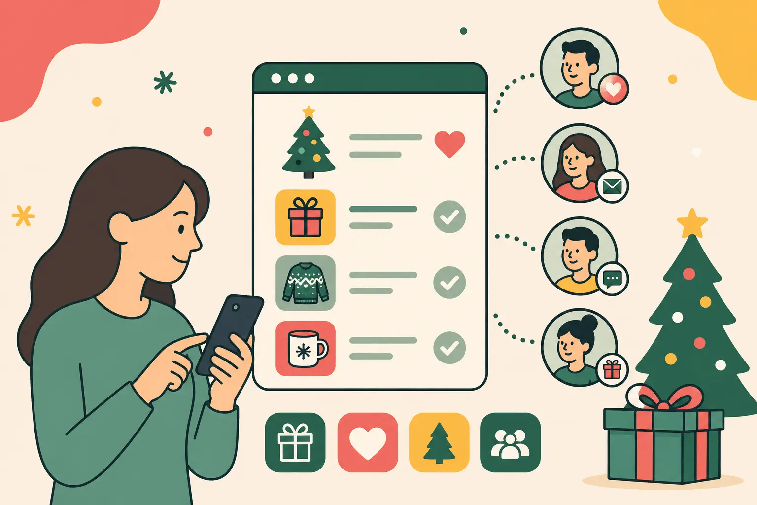 Les meilleures applis pour partager sa liste de Noël en 2026