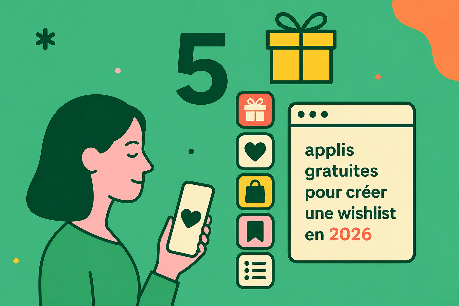 5 applis gratuites pour créer une wishlist en 2026
